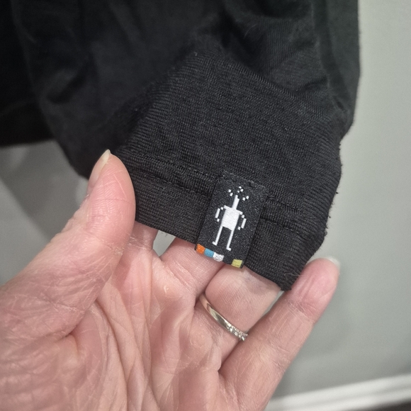 Smartwool Men's Short Sleeve Merino Wool Shirt Black - Picture 3 of 6